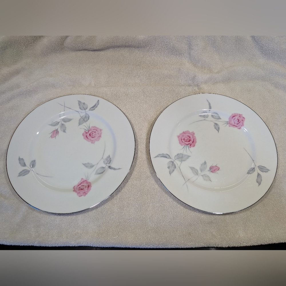 Narumi Fine China Plates Qty 2; Classic Rose 5226 Vintage